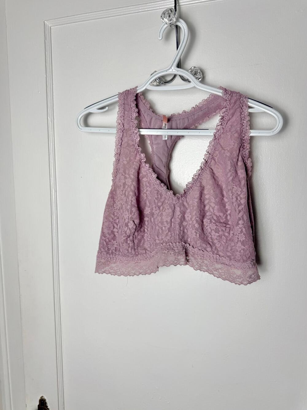 Thirdlove Bralette Women's Plus 3XL Purple Mauve Everyday Lace Racerback Girly
